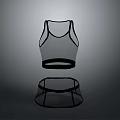 Transparent Mesh Vest And Shorts Set With Lightweight Design For Casual Daily Wear