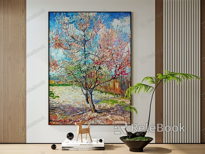 Modern Plant Painting Decorative Hanging Painting model