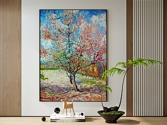 Modern Plant Painting Decorative Hanging Painting 3d model