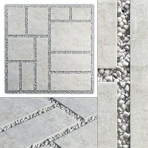 Modern Floor Tile Courtyard Ground Outdoor Garden Floor Tile Stone Cement Pavement 3d model