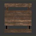 Sturdy Wooden Outdoor Picnic Table With Attached Benches For Garden Use