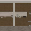 Middle style shoe cabinet 3d model