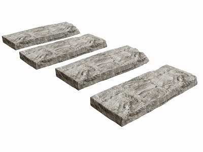High Quality Natural Stone Wood Slabs Suitable for Indoor Outdoor Decor Projects 3d model