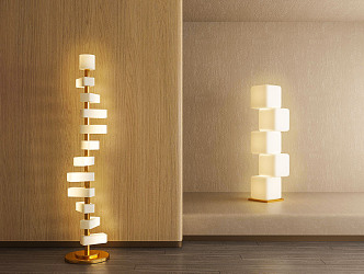 Modern Floor Lamp Simple Wall Lamp 3d model