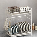 Kitchen dish rack 3d model