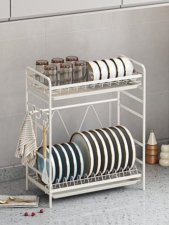 Kitchen dish rack 3d model