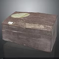 Natural Purple Red Stone Box With Smooth Surface And Circular Pattern Design