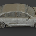 Scrapped car abandoned car broken car broken car broken car old car broken car low face number low model simple model game sub-era film and television level super realistic 3d model