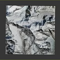 Detailed 3D Terrain Model Showcasing Snowy Mountain Peaks And Glacial Features