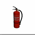 Red Portable Fire Extinguisher For Home Safety With Handle And Nozzle
