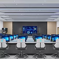 Command Center Monitoring Room Meeting Room 3d model