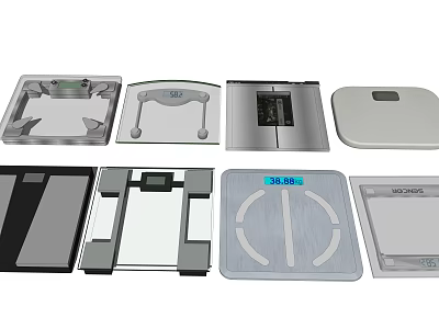 modern electronic scale weight scale 3d model