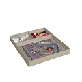 Elegant Fine Jewelry Set With Necklaces Earrings In Decorative Storage Box Floral Design And Metal Accents