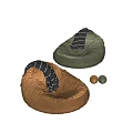 FENDI Single Sofa Lazy Sofa Casual Sofa 3d model