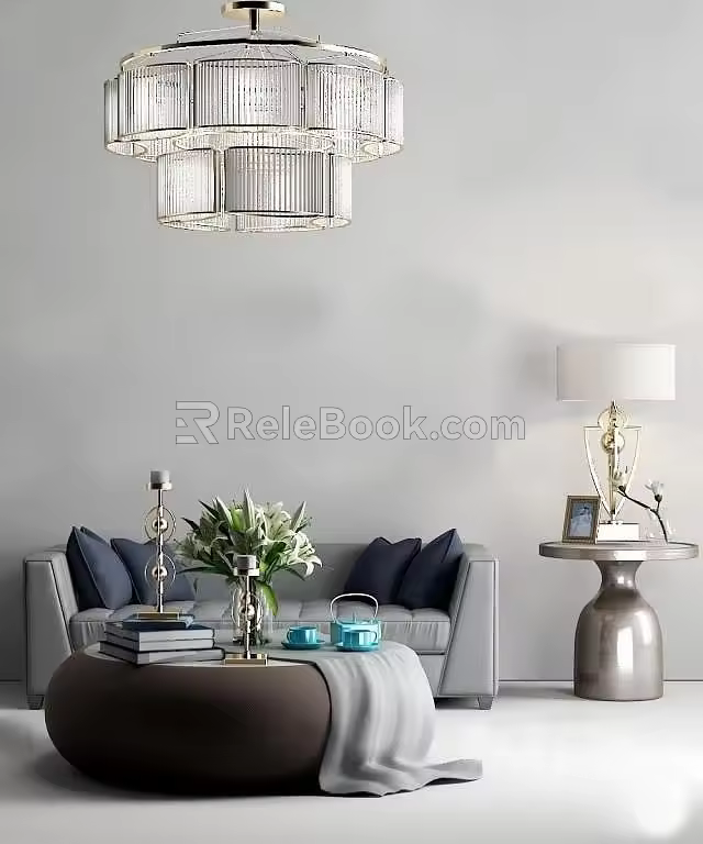 Double sofa 3d model