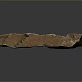 Rustic Wooden Stone Block with Natural Brown Gray Tones and Intricate Textured Surface