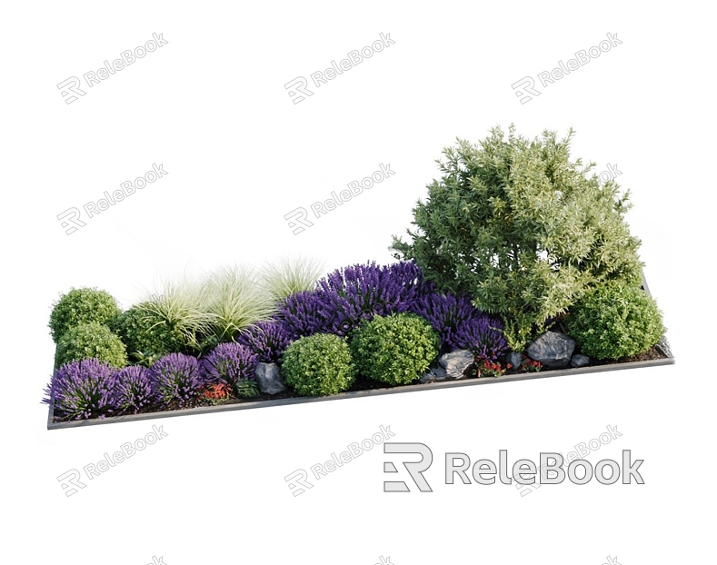 outdoor flower bed model