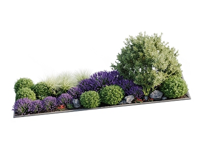 outdoor flower bed model