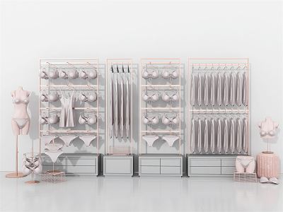 Modern shelf lingerie store shelf model