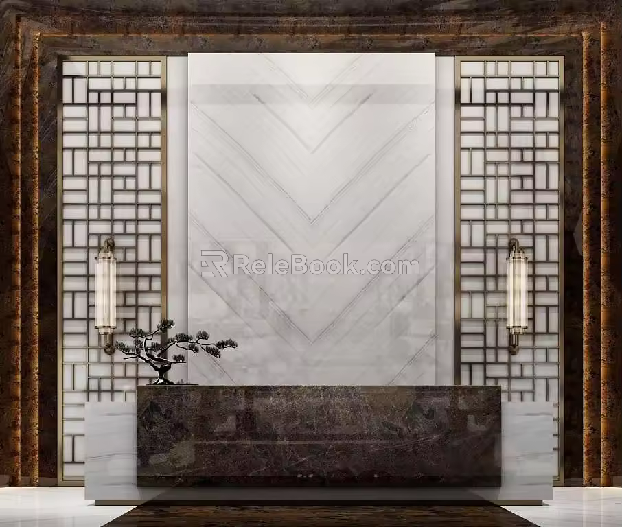Reception Desk 3d model