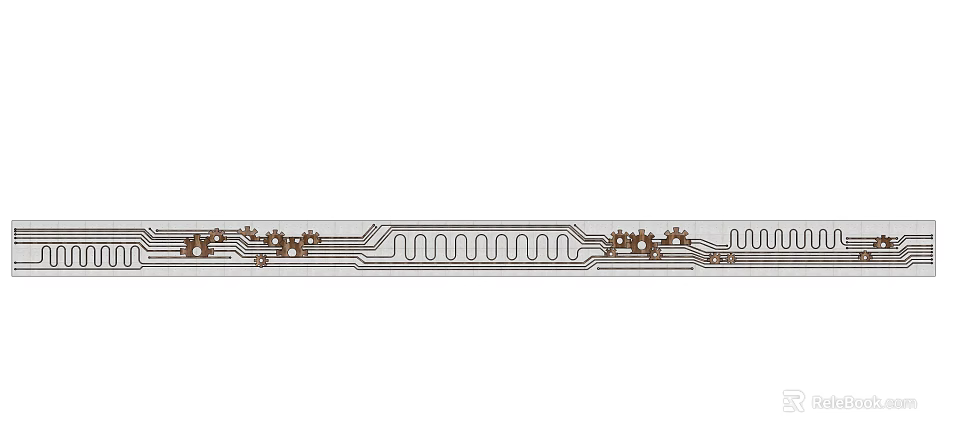 Modern Feature Wall Design With Intricate Patterns And Decorative Elements 3d model