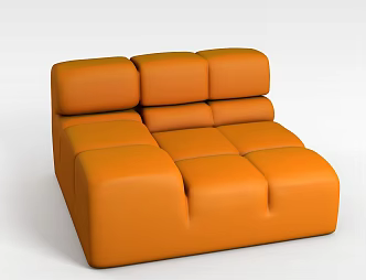 Modern simple style sofa chair 3d model