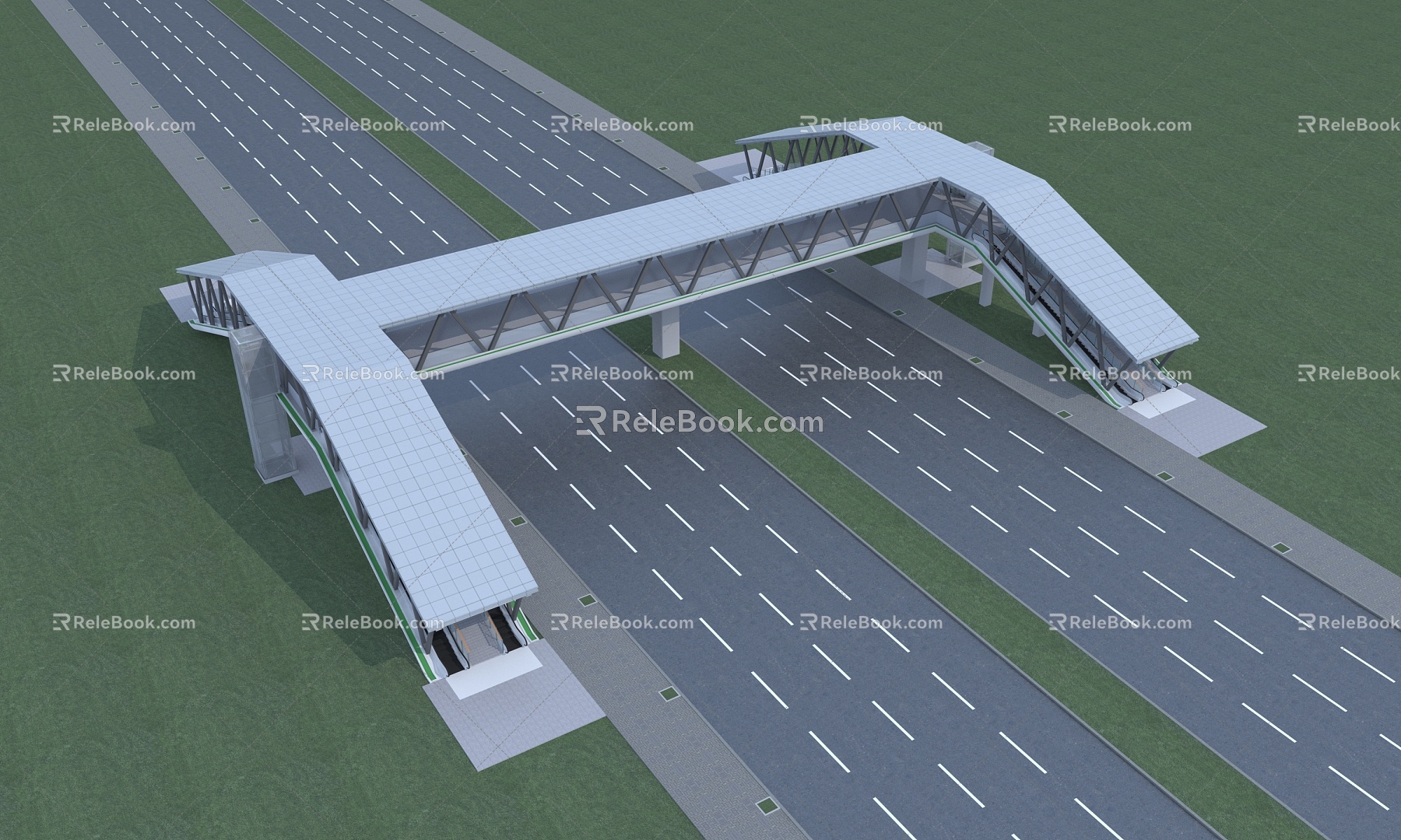 Overpass Overpass Bridge Frame Overpass Bridge 3d model