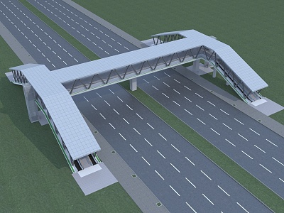 Overpass Bridge Frame Overpass Bridge 3d model