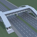 Overpass Overpass Bridge Frame Overpass Bridge 3d model