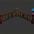 Stairs Fence Gate Fence Wall Defense Wall Wooden Fence Fence Iron Fence Floriculture Fence 3d model