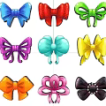 Colorful Bowknot Pendants With Different Colors Various Styles And Decorative Designs