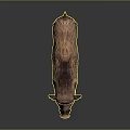 Wild Boar With Thick Brown Fur Standing On Dark Gray Background