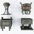 Chinese Ding Bronze Ding 3d model