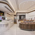 Nensee Bakery Interior Design With Round Pastry Display Case And Fresh Desserts Counter