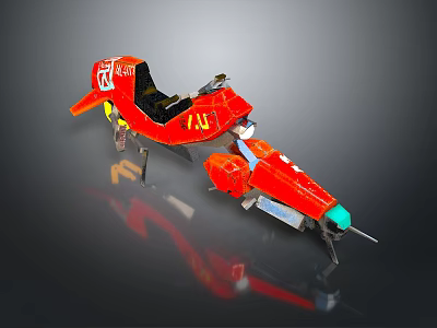 Jet Motorcycle Sci-Fi Motorcycle Concept Motorcycle Flying Car Space Flying Car Space Motorcycle 3d model