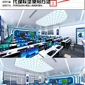Modern Classroom Computer Classroom Smart Classroom Science and Technology Classroom 3d model
