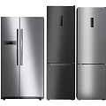Modern Stainless Steel Refrigerators And Freezers With Double And Multi Door Designs For Home Kitchen