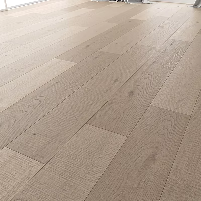 Wooden Floor With Natural Light Tone And Plank Design Texture Patterns 3d model