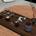 New Chinese Zen Tea Set Combination 3d model