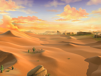 Modern Desert 3d model