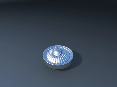 Wall Decorative Lighting Fixture Featuring Silver Circular Radiant Pattern And Engraved Lighting Design 3d model