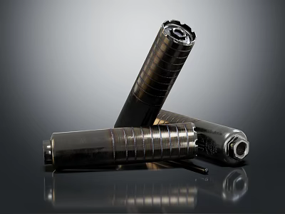 Smart Machine Precision Metal Cylindrical Components for Industrial Applications 3d model