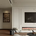 Cozy Living Dining Room With Large Window Autumn View Framed Paintings And Beige Sofa