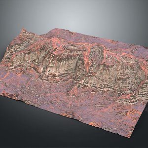 Geography, topography, mountain shape, ridge, ridge, valley, mountain range, canyon, geomorphology, mountain peak, mountain body 3d model