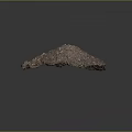 Natural Rock With Soil Pebbles And Rough Surface Texture In Natural Environment 3d model