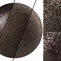 Decorative Wall Featuring Intricate Metallic Patterns And Elegant Textured Design For Home Interior 3d model