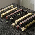 Hardware door handle metal door handle metal handle long handle 3d model