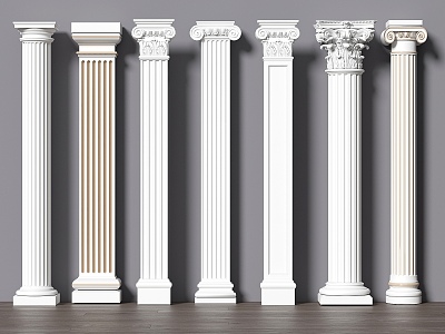 European Roman Column Gypsum Column Decorative Column model