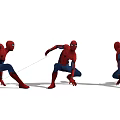Spider Man Game and Movie Character With Various Dynamic Action Poses