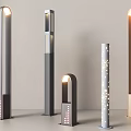 Modern Outdoor Column Lights With Modern Design Various Styles And Decorative Features For Garden Pathway